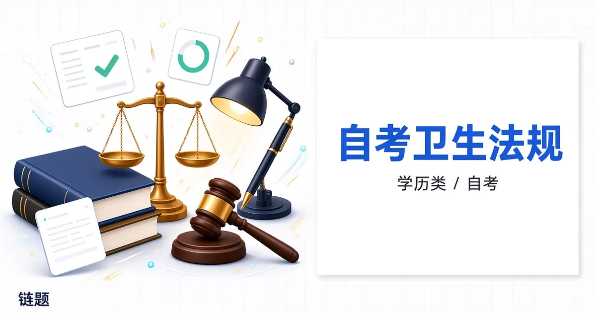 自考卫生法规题库封面
