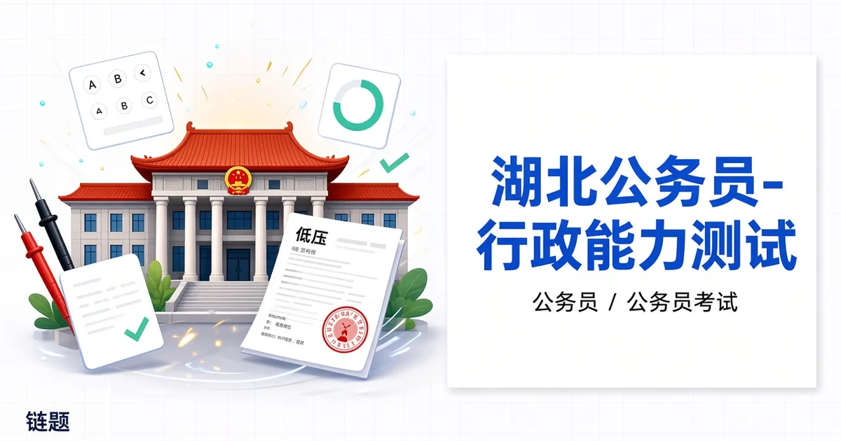湖北公务员-行政能力测试题库封面