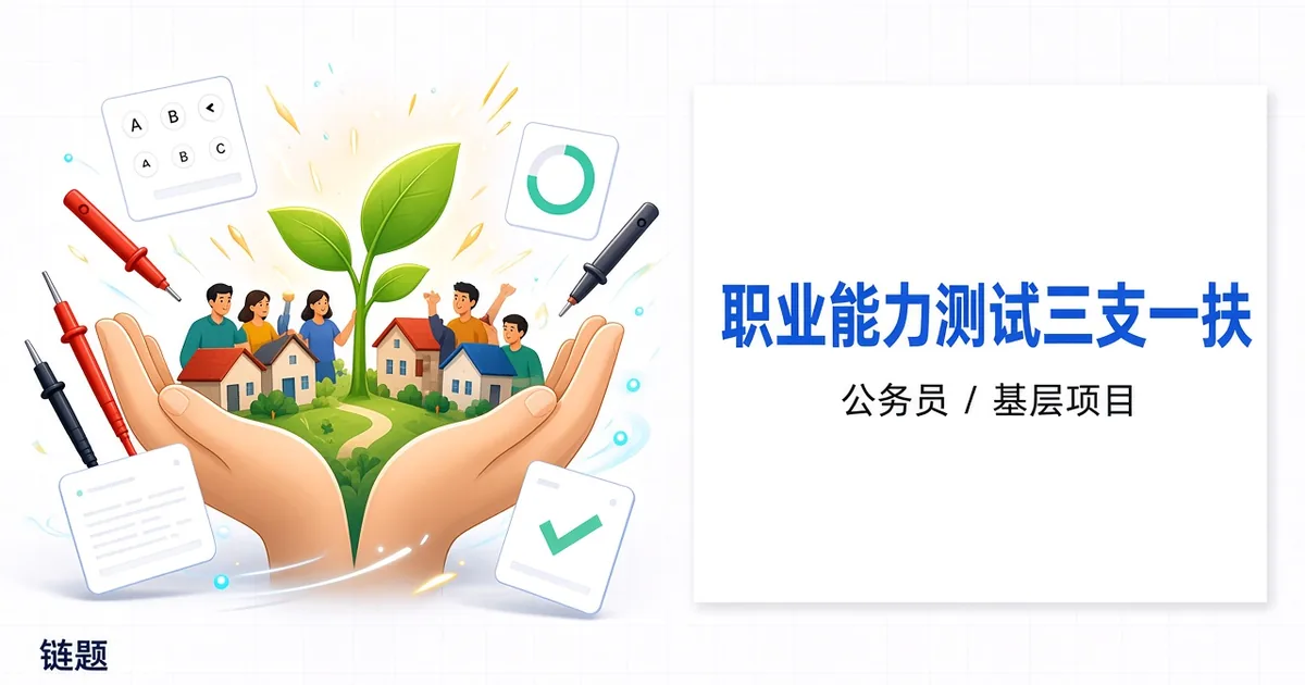 职业能力测试三支一扶题库封面