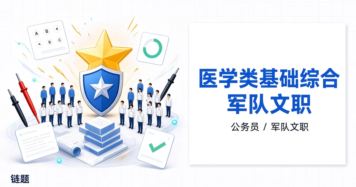 医学类基础综合 军队文职题库封面