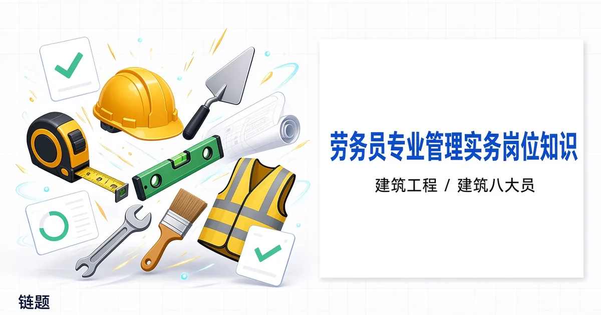 劳务员专业管理实务岗位知识题库封面