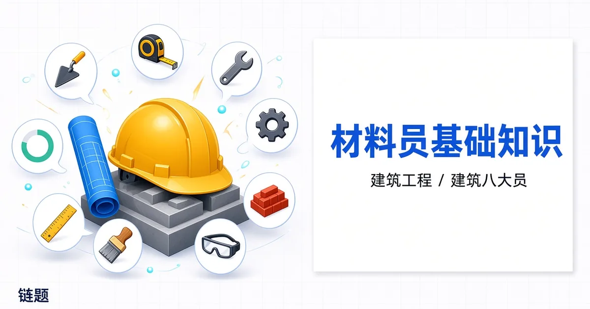 材料员基础知识题库封面