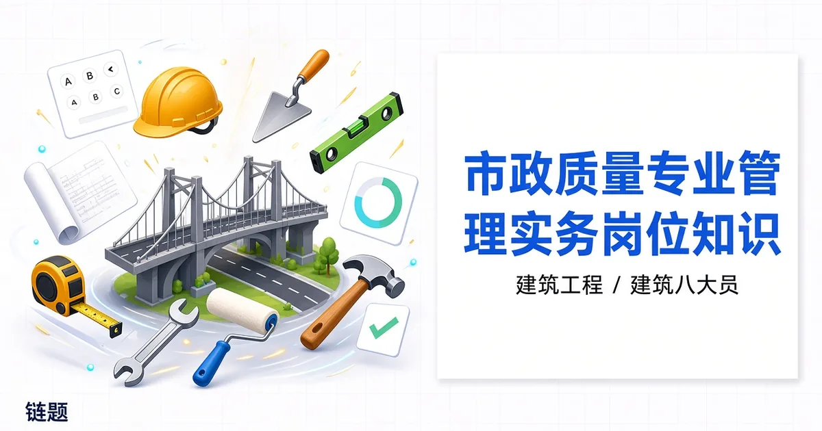 市政质量专业管理实务岗位知识题库封面