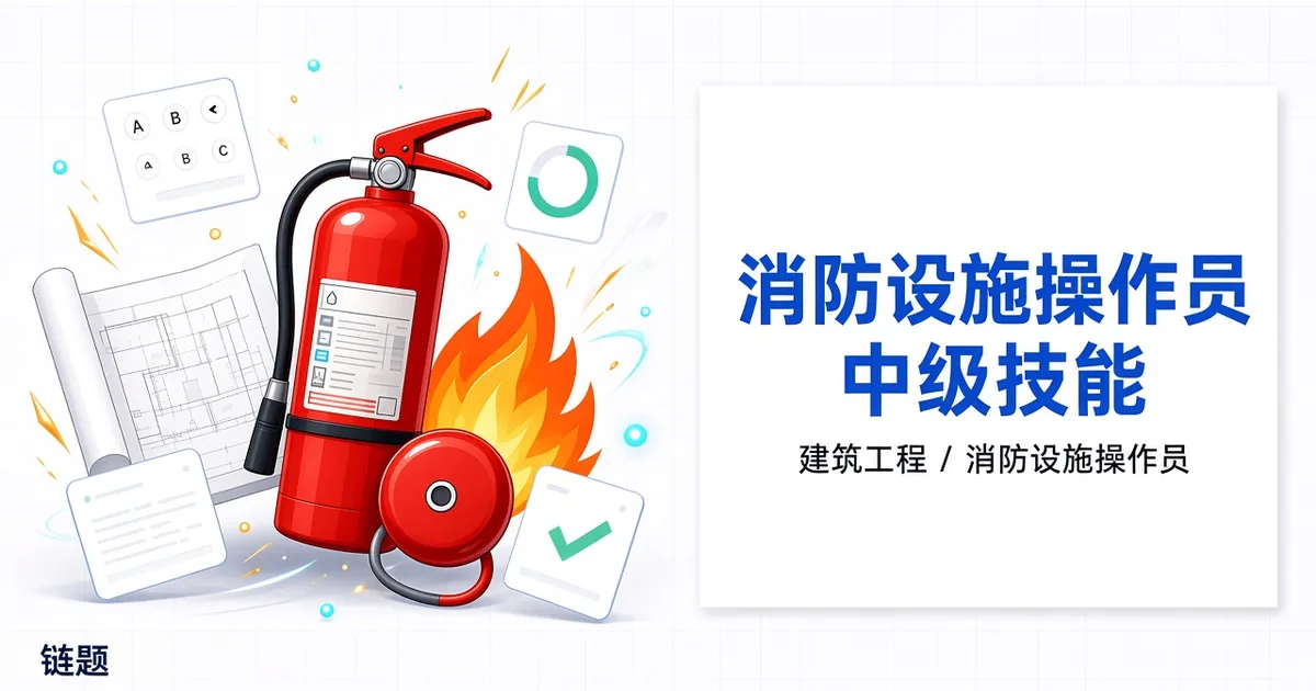 消防设施操作员 中级技能题库封面
