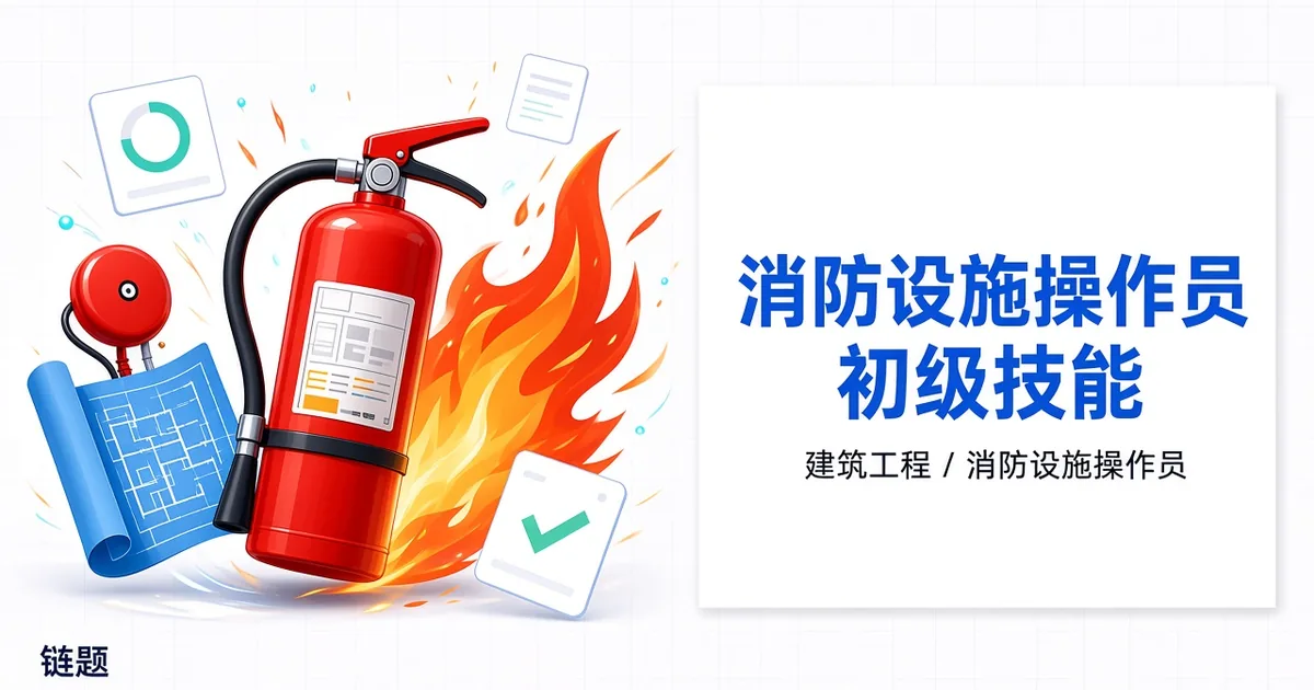 消防设施操作员 初级技能题库封面