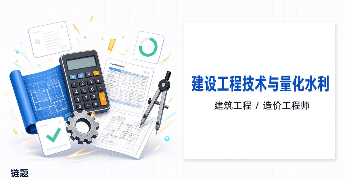 建设工程技术与计量水利题库封面