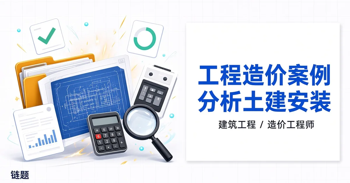 工程造价案例分析土建安装题库封面