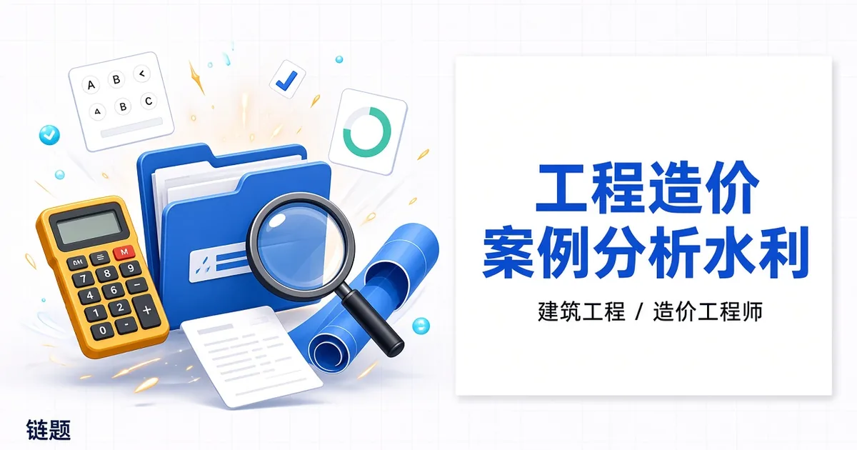 工程造价案例分析水利题库封面