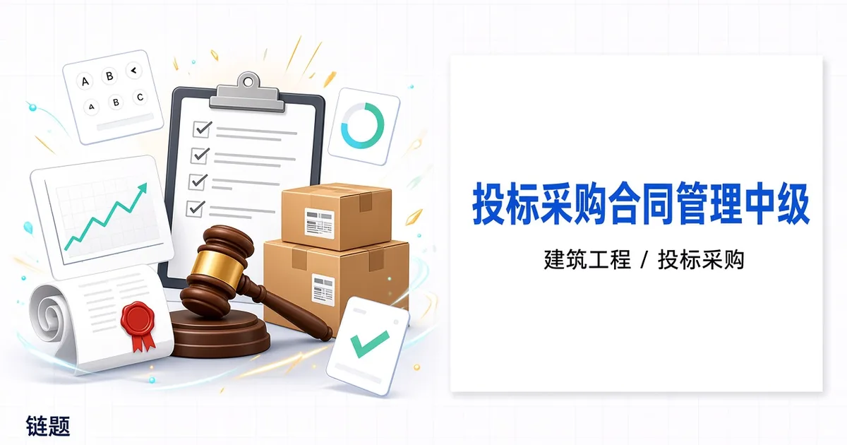 招标采购合同管理中级题库封面