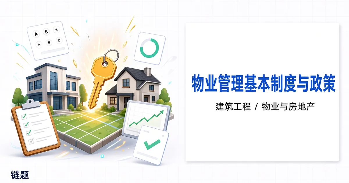 物业管理基本制度与政策题库封面