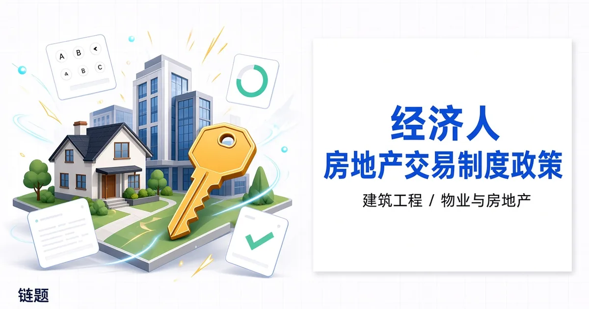 经纪人 房地产交易制度政策题库封面