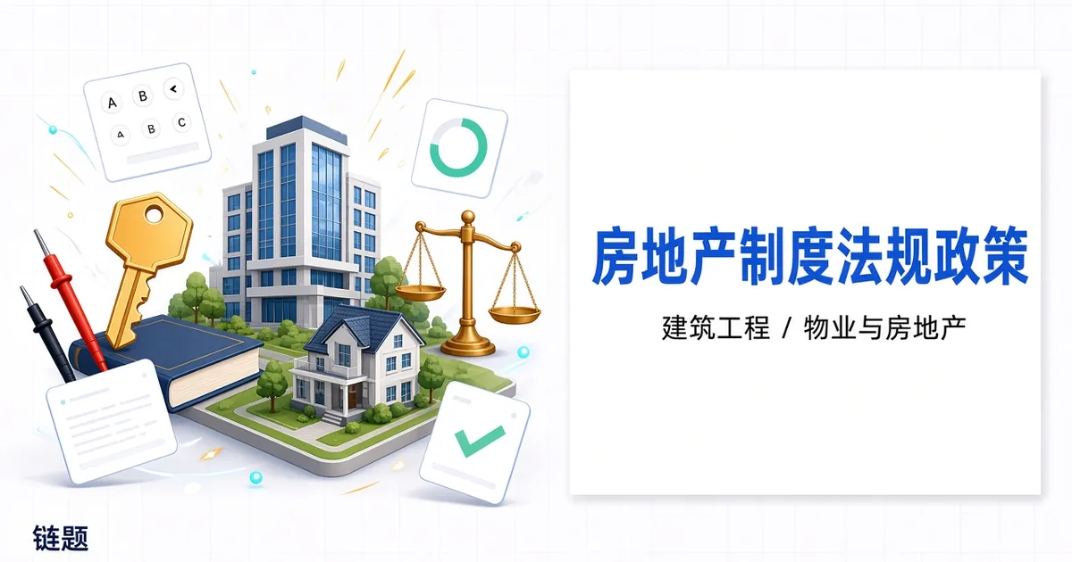房地产制度法规政策题库封面