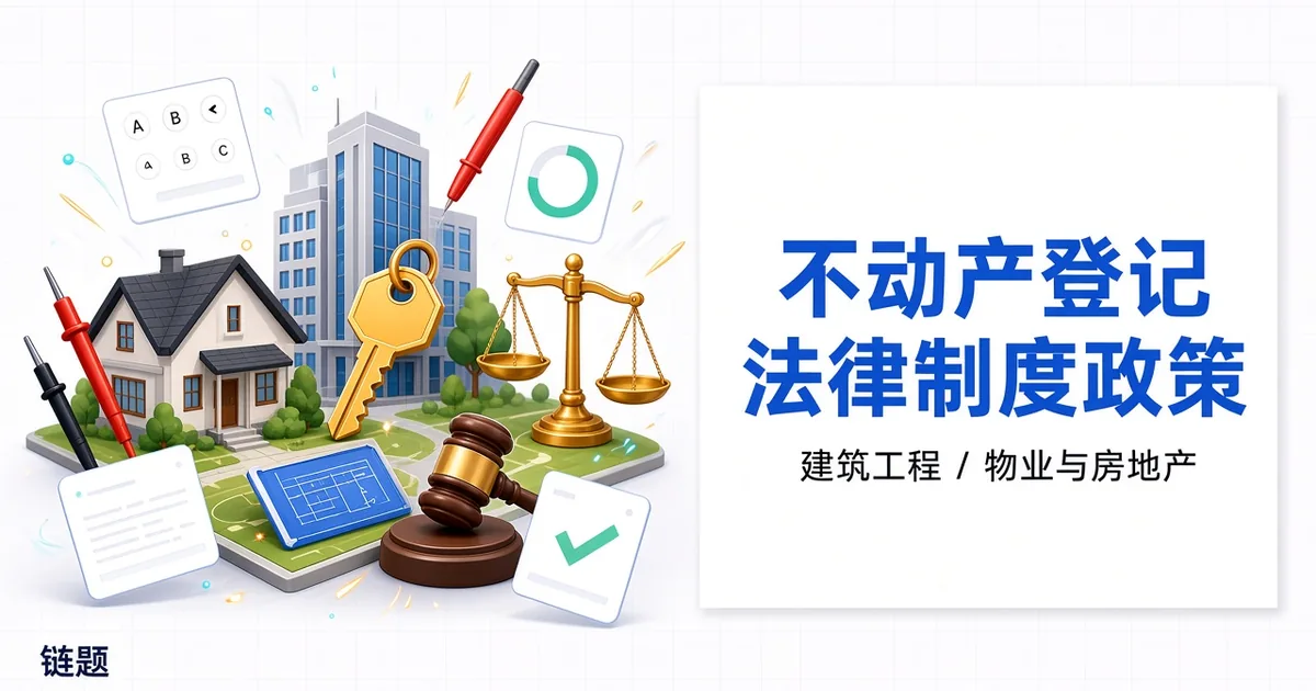 不动产登记法律制度政策题库封面