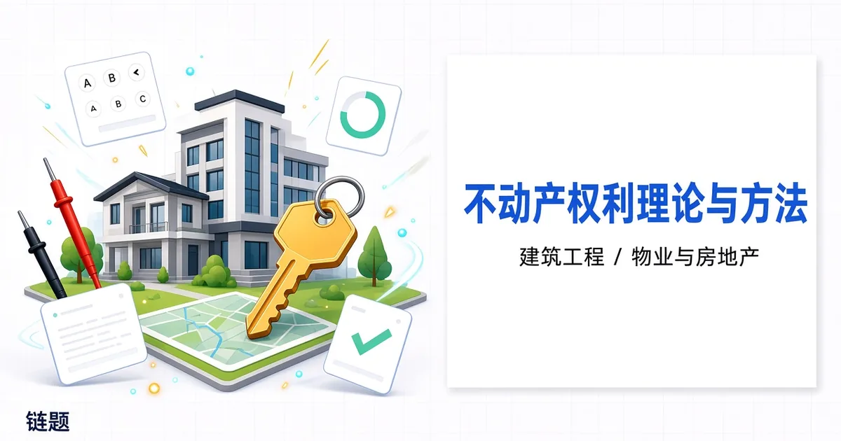 不动产权利理论与方法题库封面