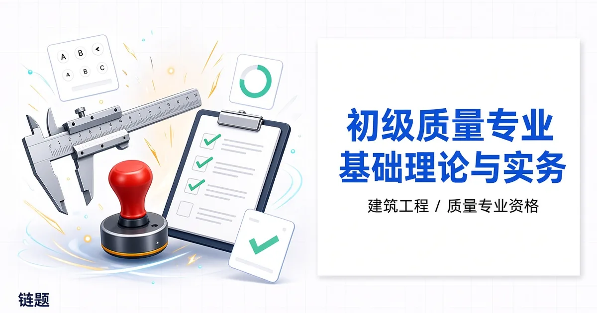 初级质量专业基础理论与实务题库封面