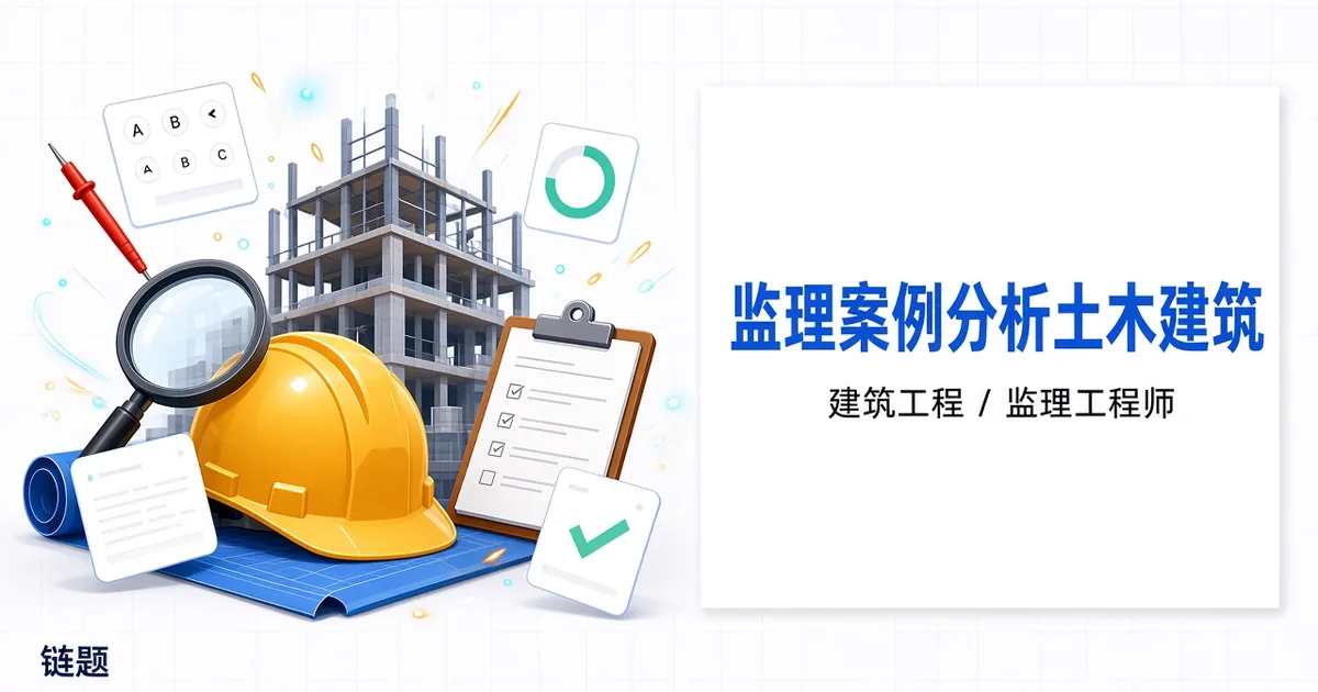 监理案例分析土木建筑题库封面