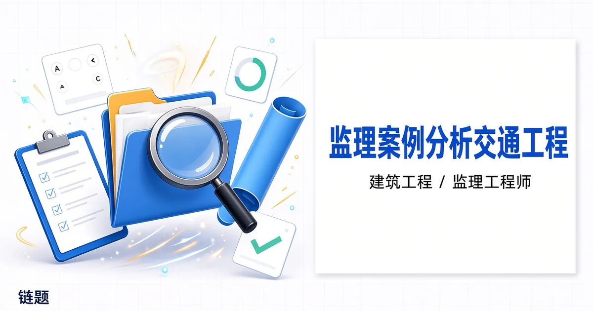 监理案例分析交通工程题库封面