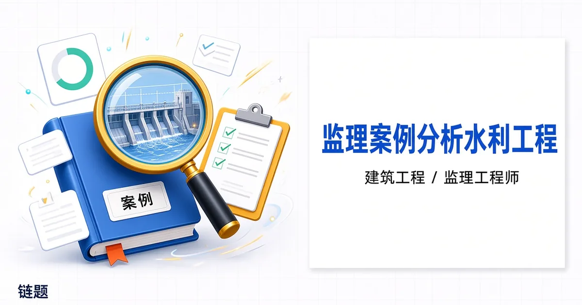 监理案例分析水利工程题库封面