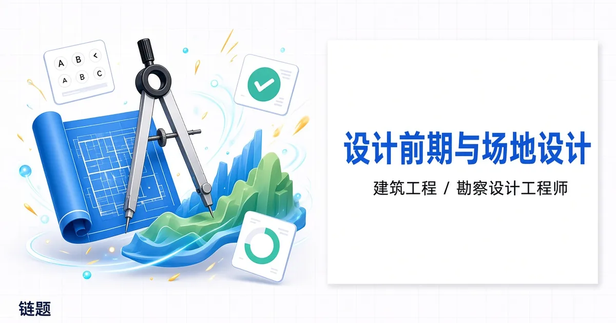 设计前期与场地设计题库封面