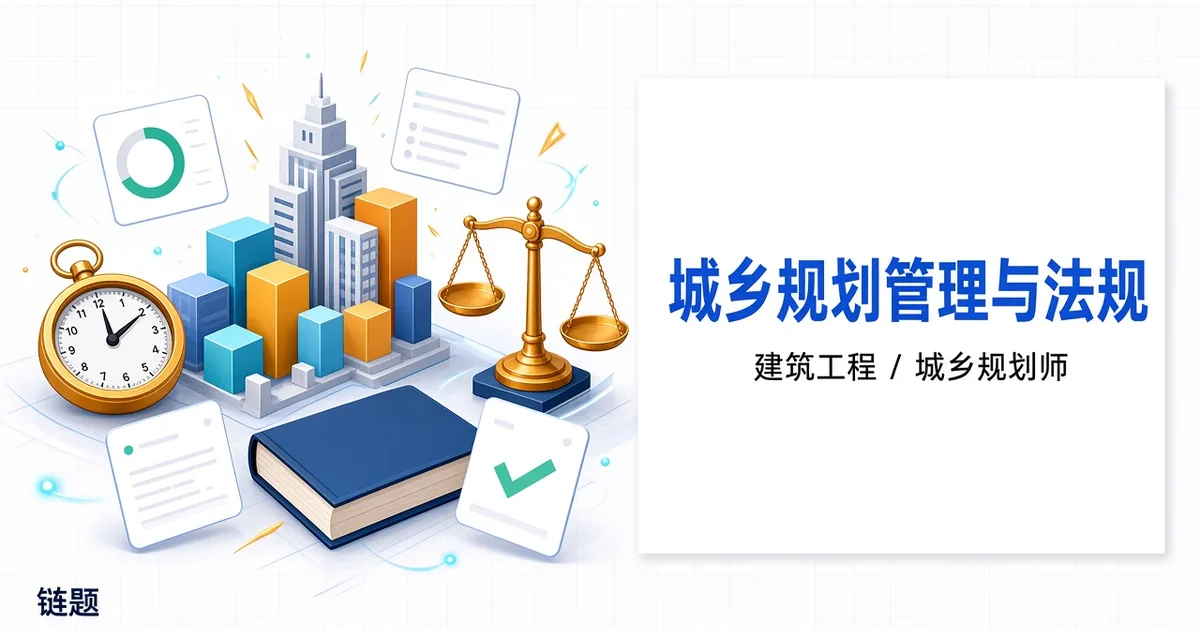 城乡规划管理与法规题库封面