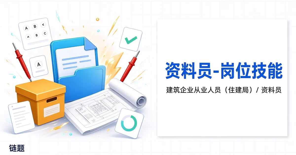 资料员-岗位技能题库封面