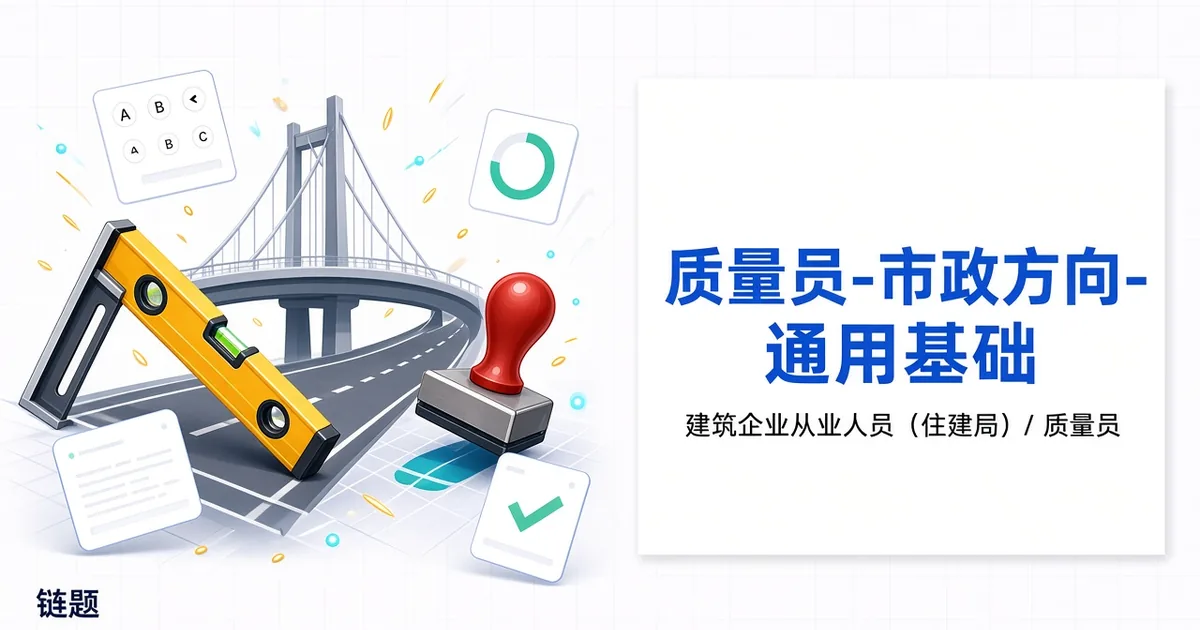 质量员-市政方向-通用基础题库封面
