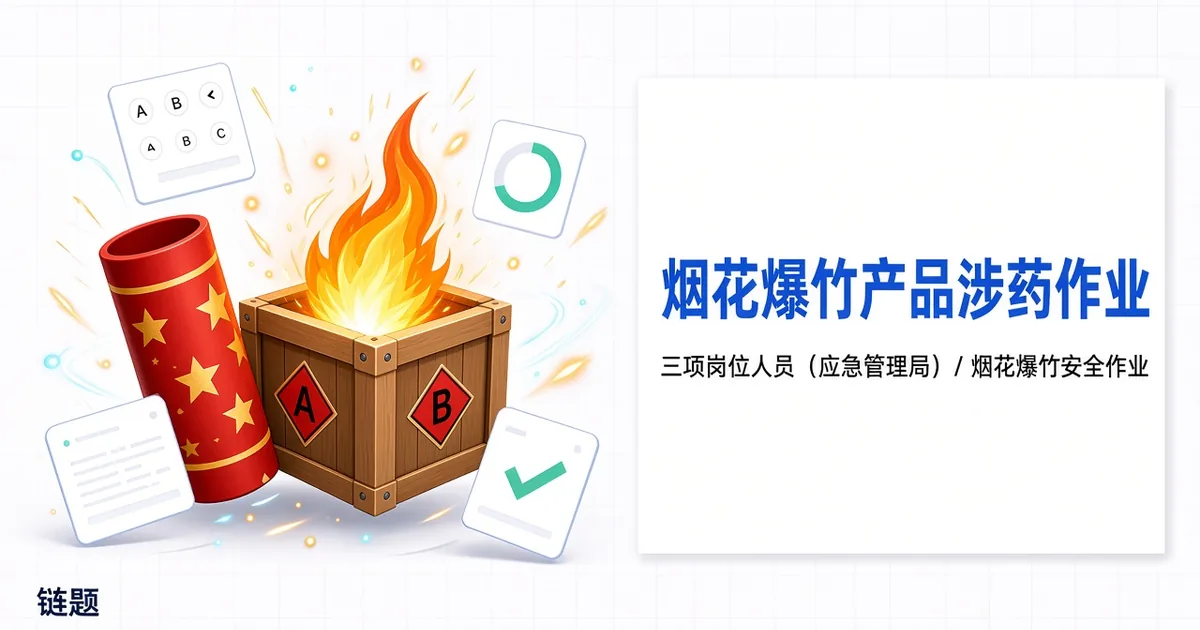 烟花爆竹产品涉药作业题库封面