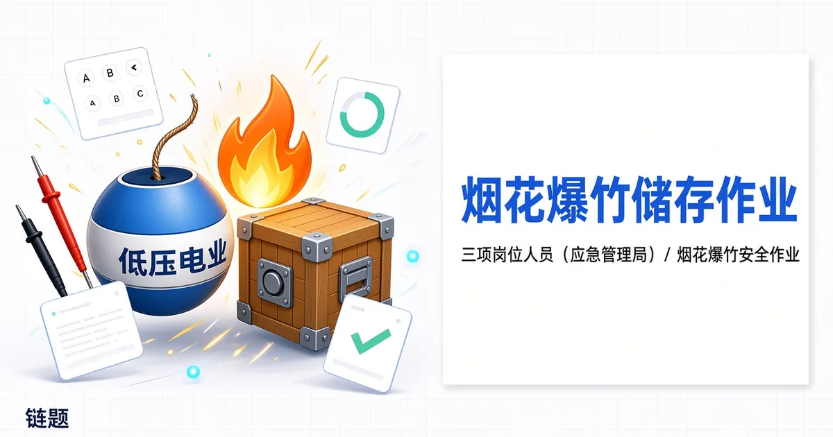 烟花爆竹储存作业题库封面