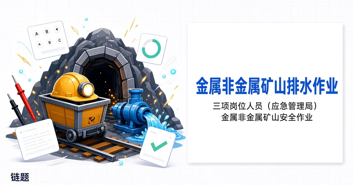 金属非金属矿山排水作业题库封面
