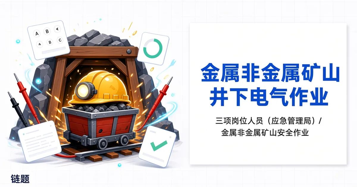 金属非金属矿山井下电气作业题库封面