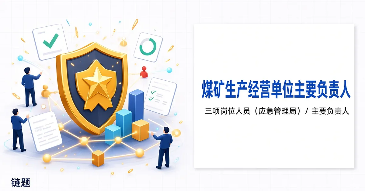 煤炭生产经营单位主要负责人题库封面