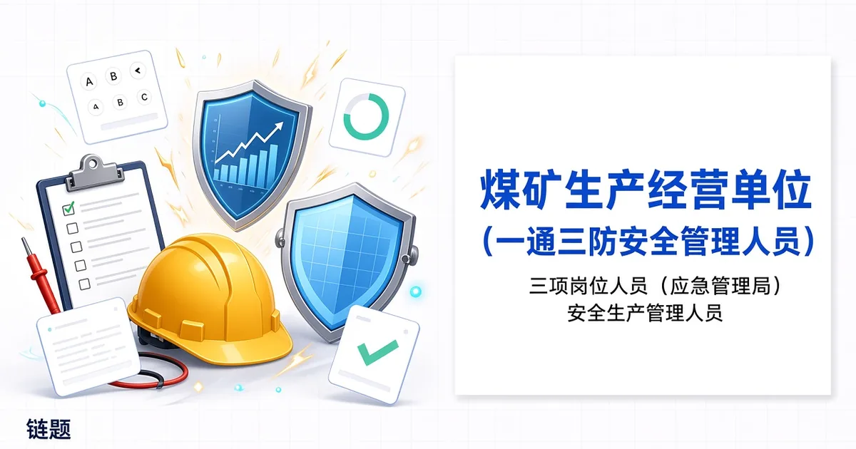 煤炭生产经营单位（一通三防安全管理人员）题库封面