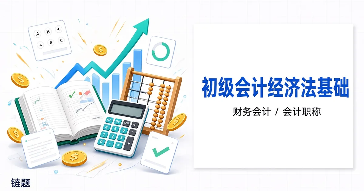 初级会计经济法基础题库封面