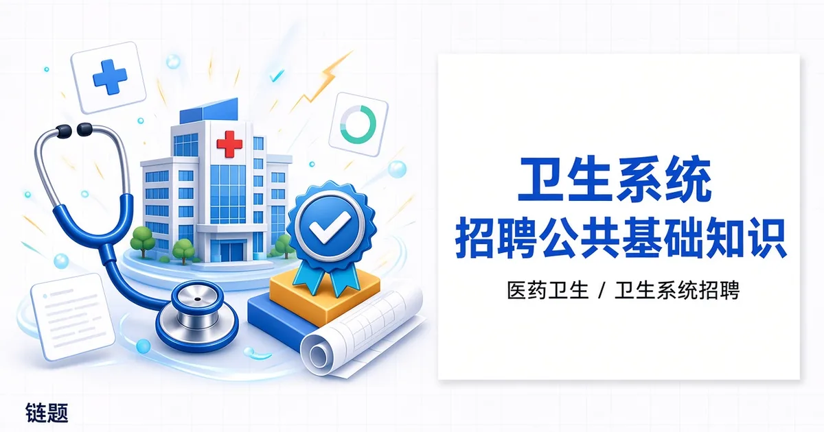 卫生系统招聘公共基础知识题库封面