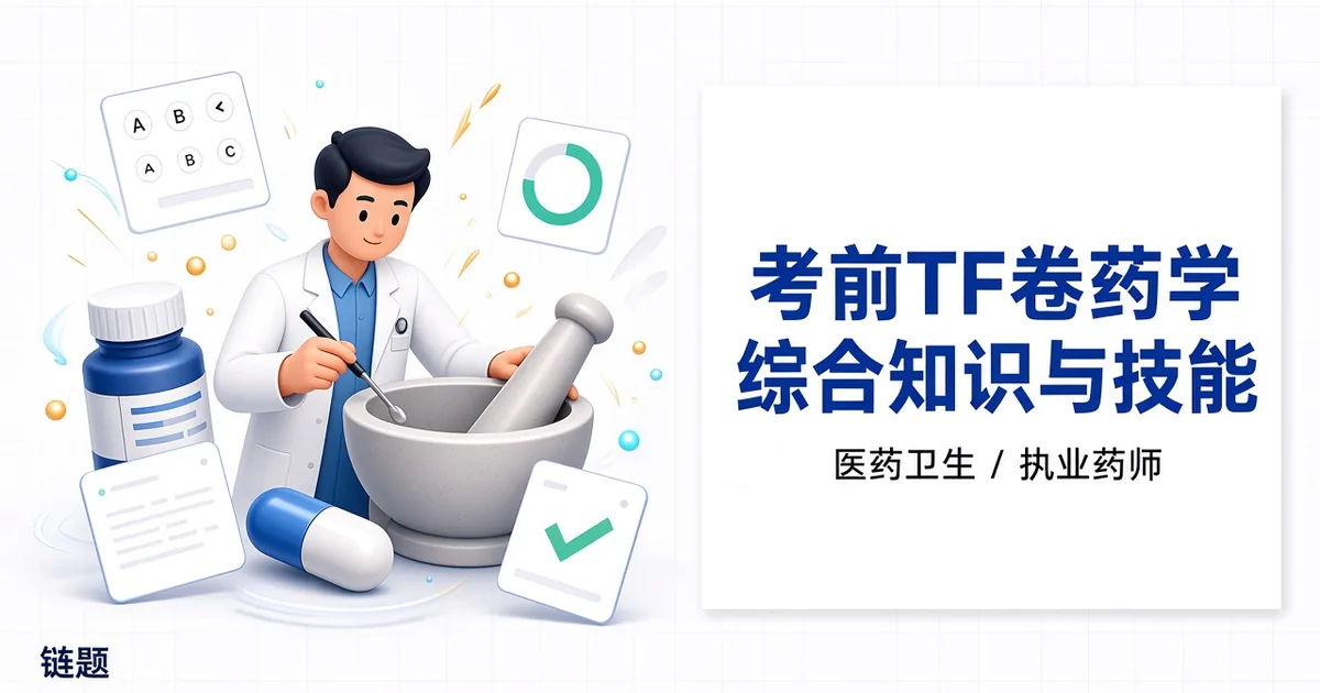 考前TF卷药学综合知识与技能题库封面