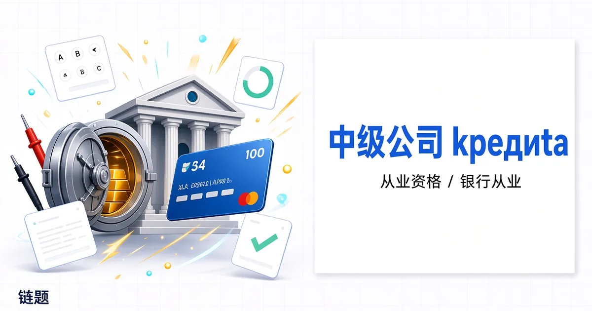 中级公司信贷题库封面