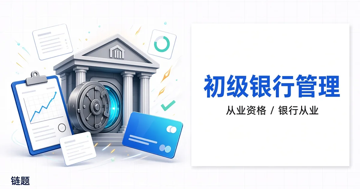初级银行管理题库封面