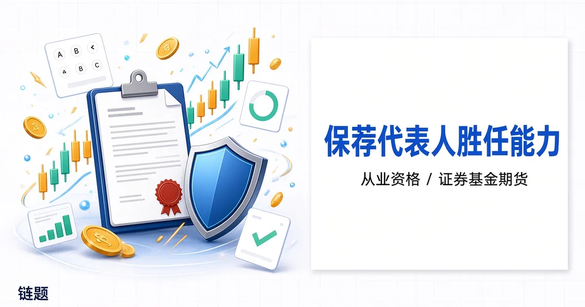 保荐代表人胜任能力题库封面
