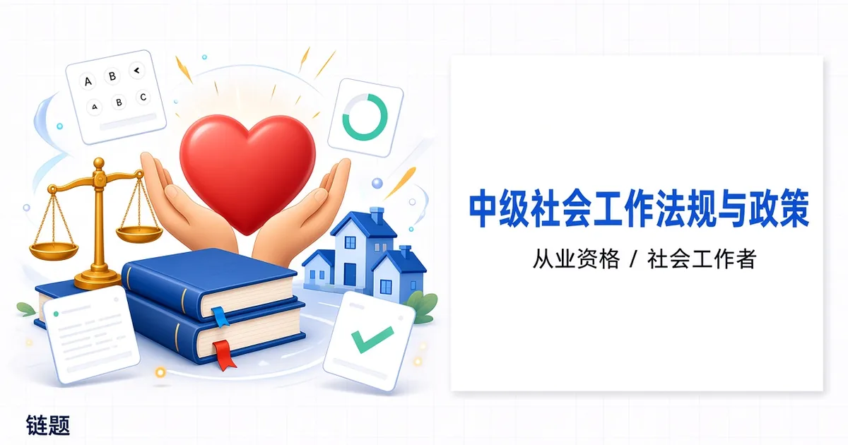 中级社会工作法规与政策题库封面