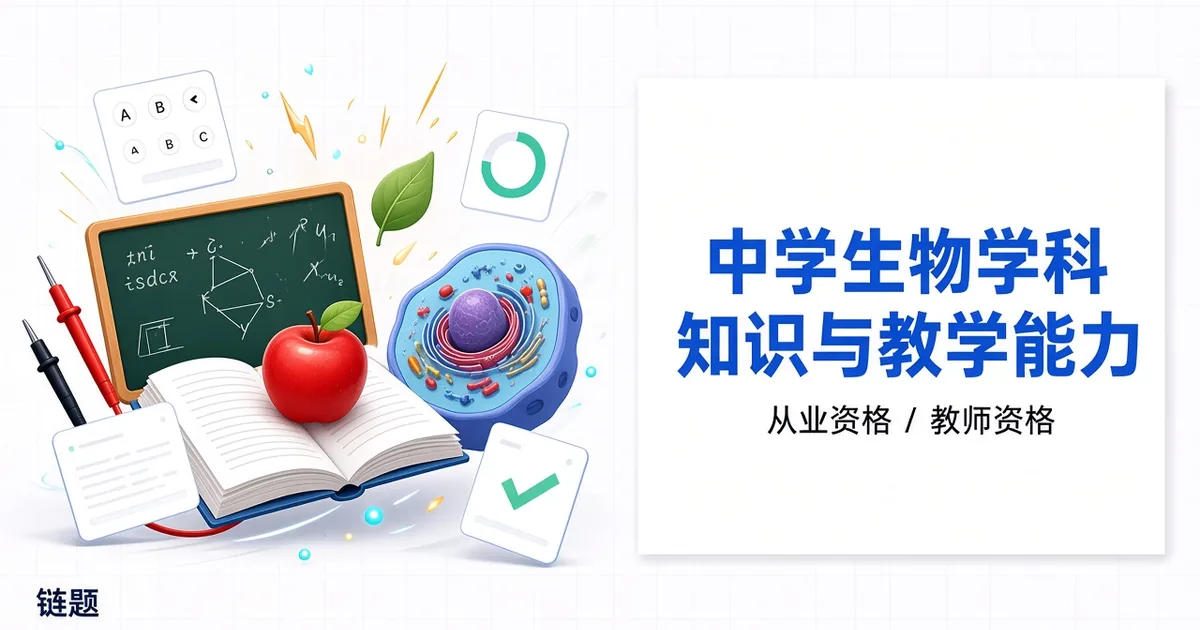 中学生物学科知识与教学能力题库封面