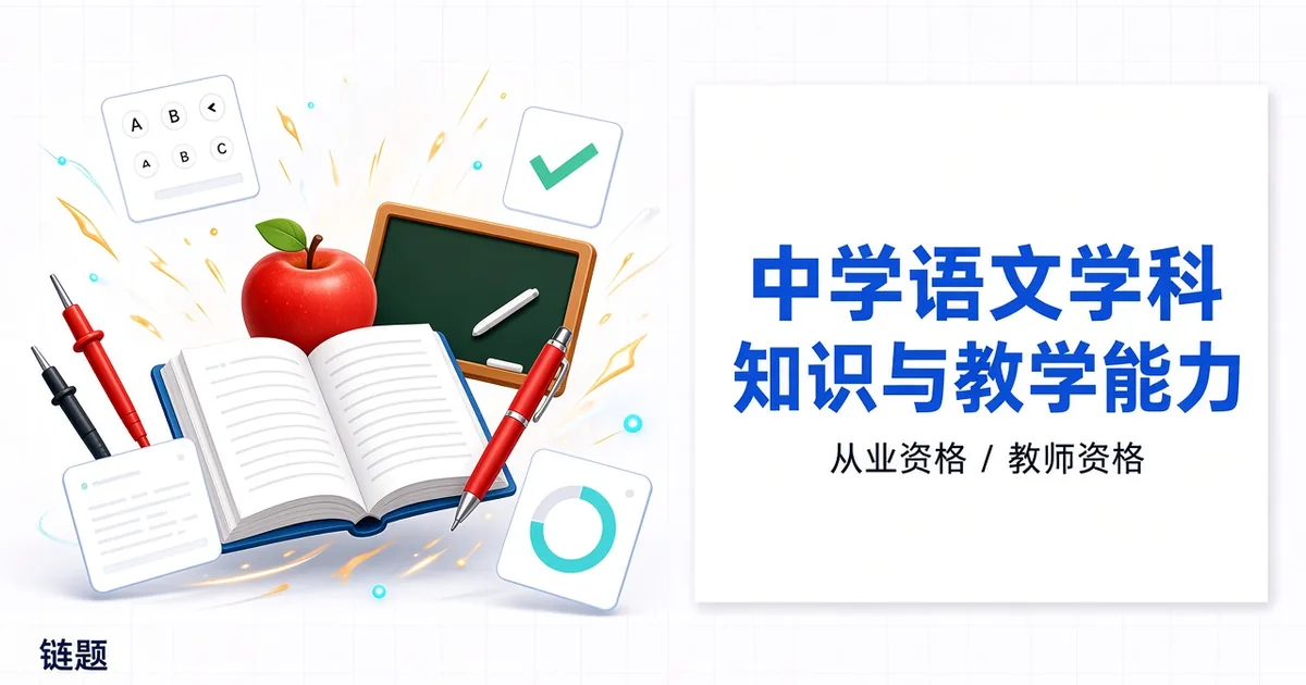 中学语文学科知识与教学能力题库封面