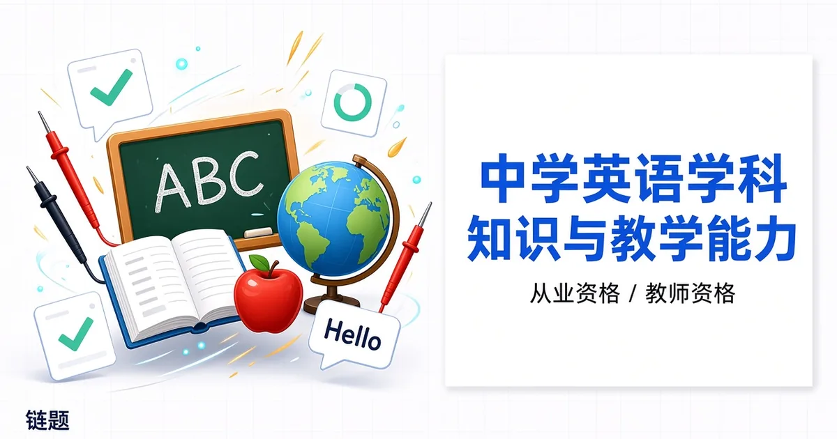 中学英语学科知识与教学能力题库封面