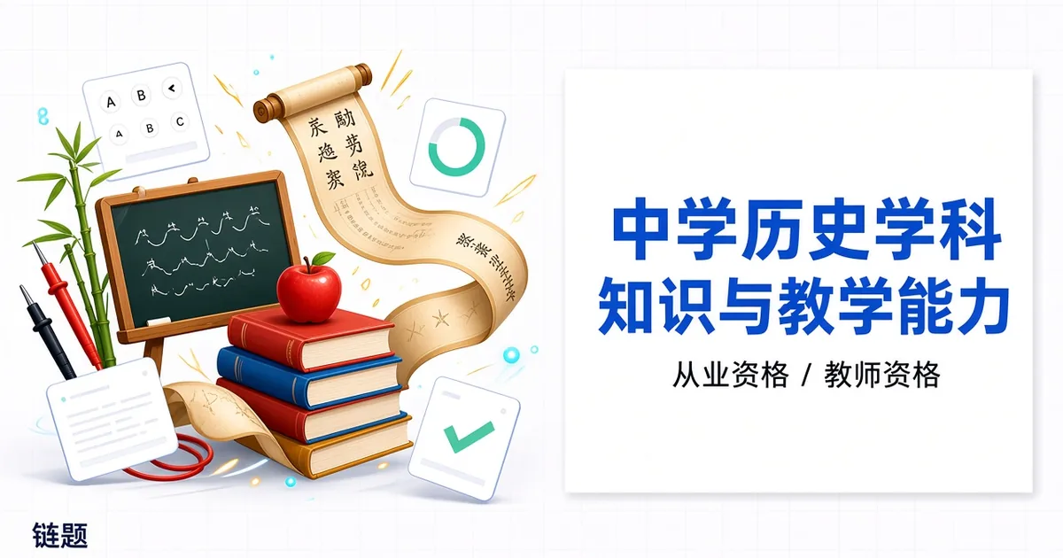 中学历史学科知识与教学能力题库封面