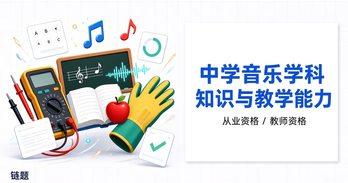 中学音乐学科知识与教学能力题库封面