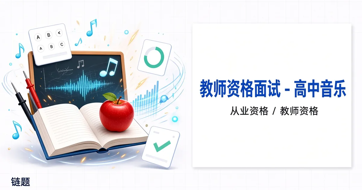 教师资格面试 - 高中音乐题库封面
