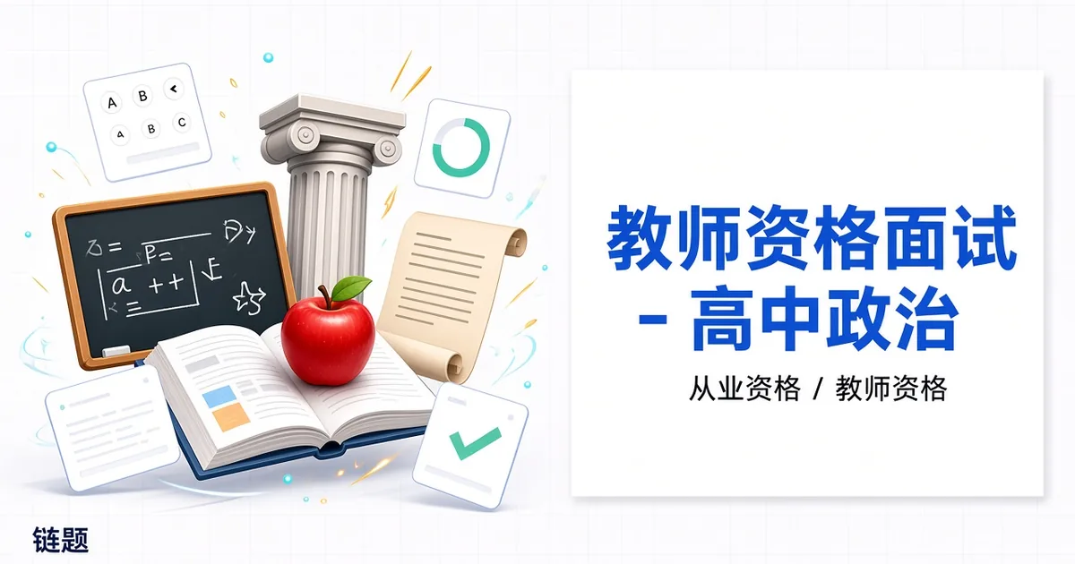 教师资格面试 - 高中政治题库封面