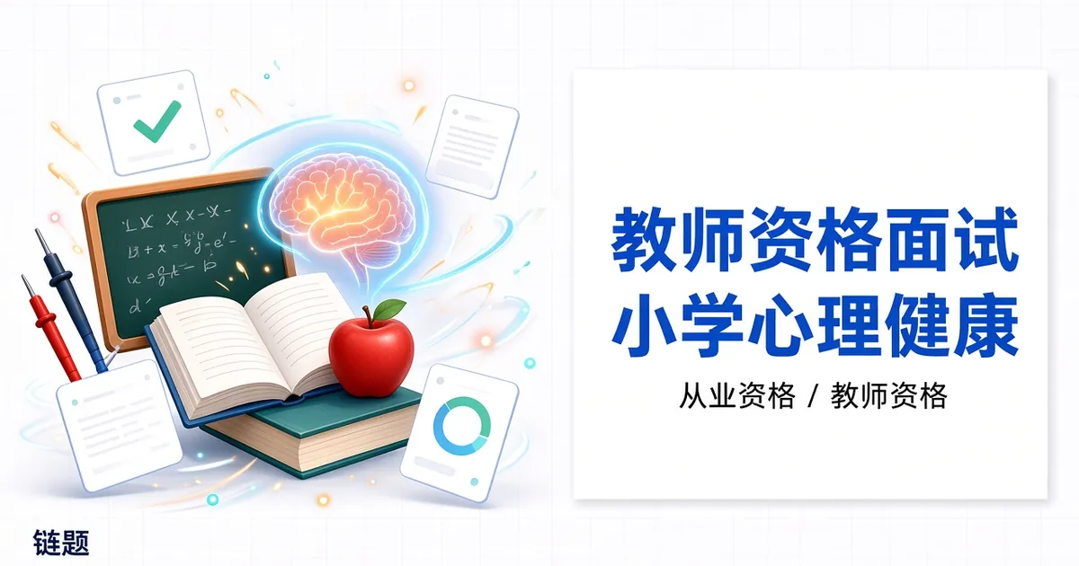 教师资格面试 - 小学心理健康题库封面