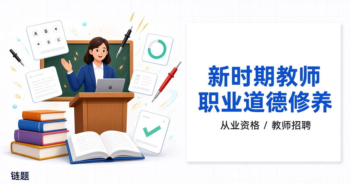 新时期教师职业道德修养题库封面
