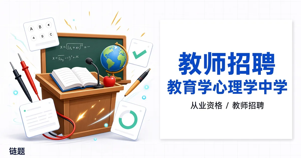 教师招聘 教育学心理学中学题库封面