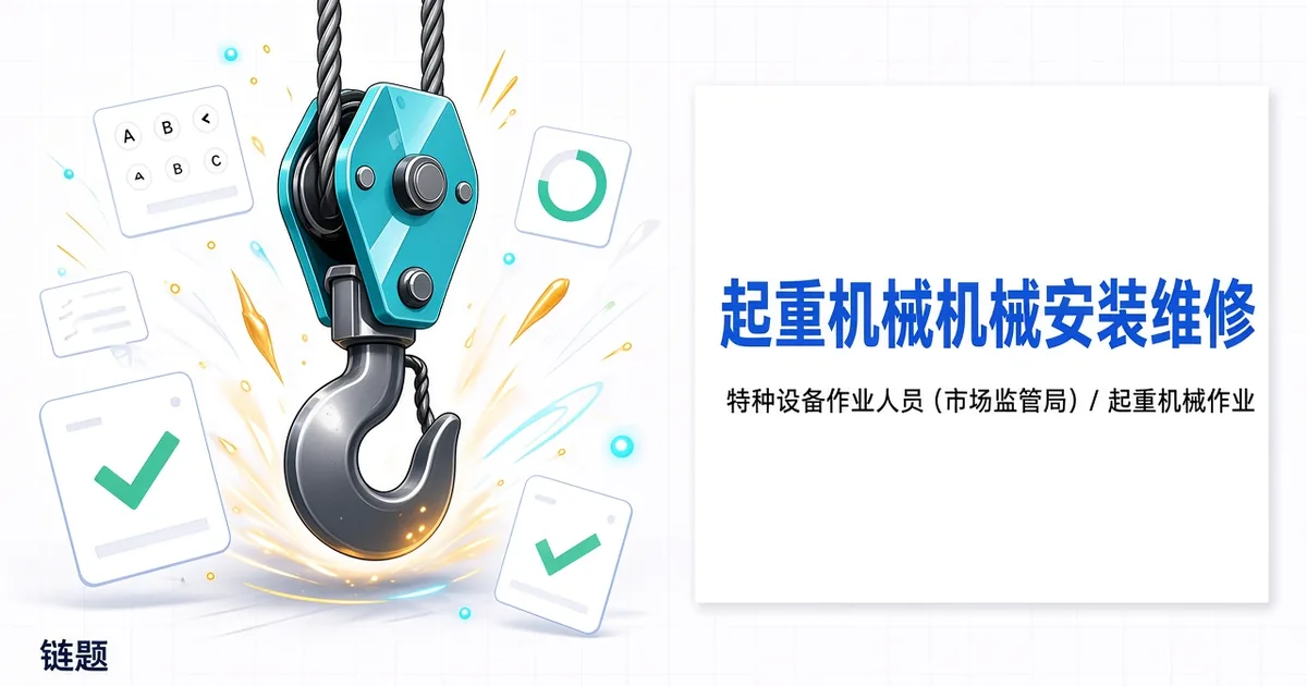 起重机械机械安装维修题库封面